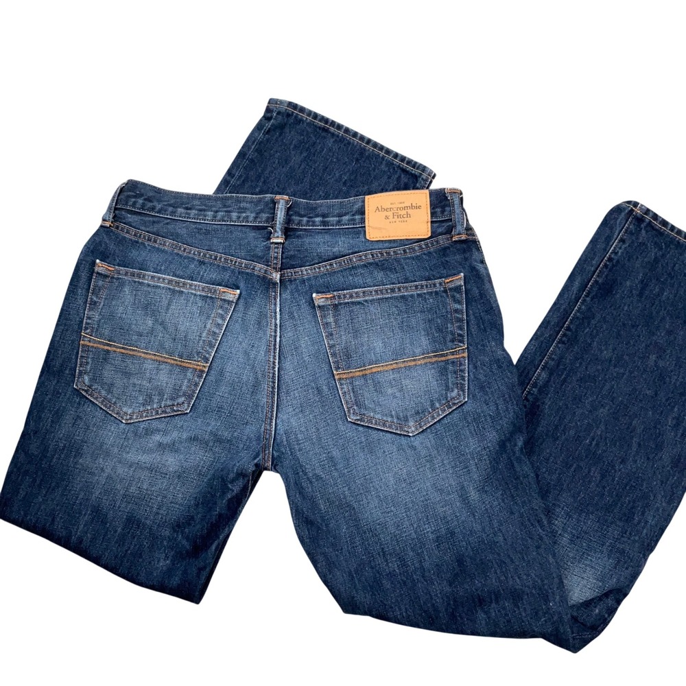 Abercrombie & Fitch Boot cut Jeans Mens 32x30 Blue Button Fly Western Y2K Cotton